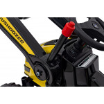 Elektrický traktor/bager - žltý